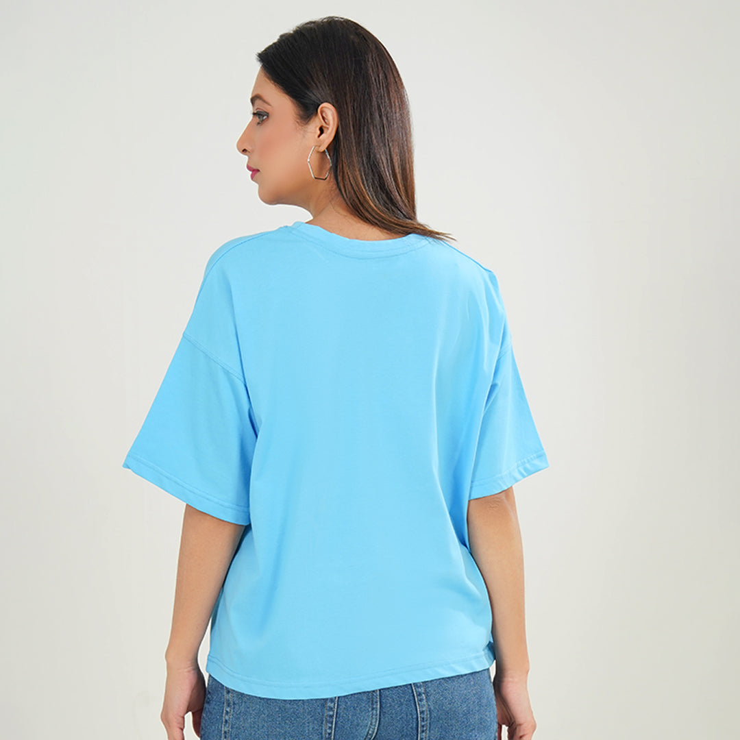 Cold Blue Oversize T-Shirt