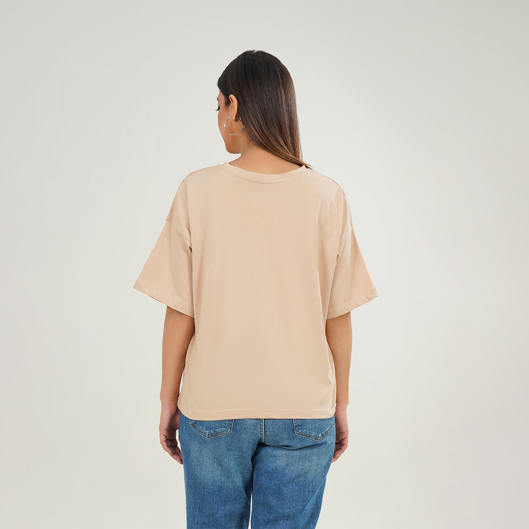 Beige Oversize T-Shirt