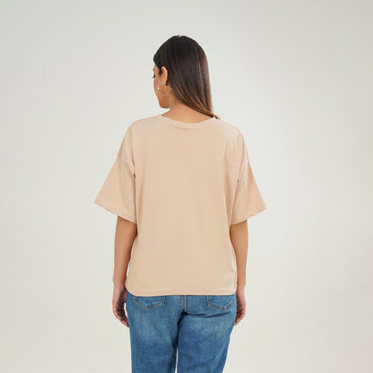 Beige Oversize T-Shirt