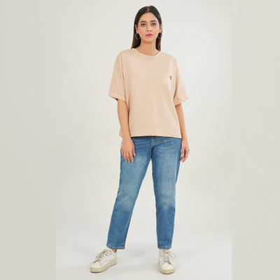Beige Oversize T-Shirt