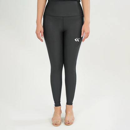 Black legging with White Stripes