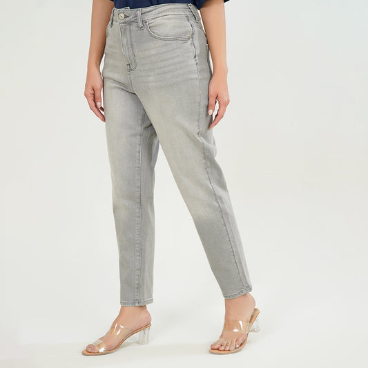 straight Fit Light Grey Jeans