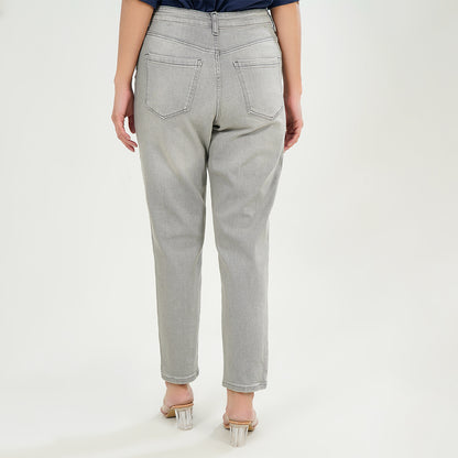 straight Fit Light Grey Jeans