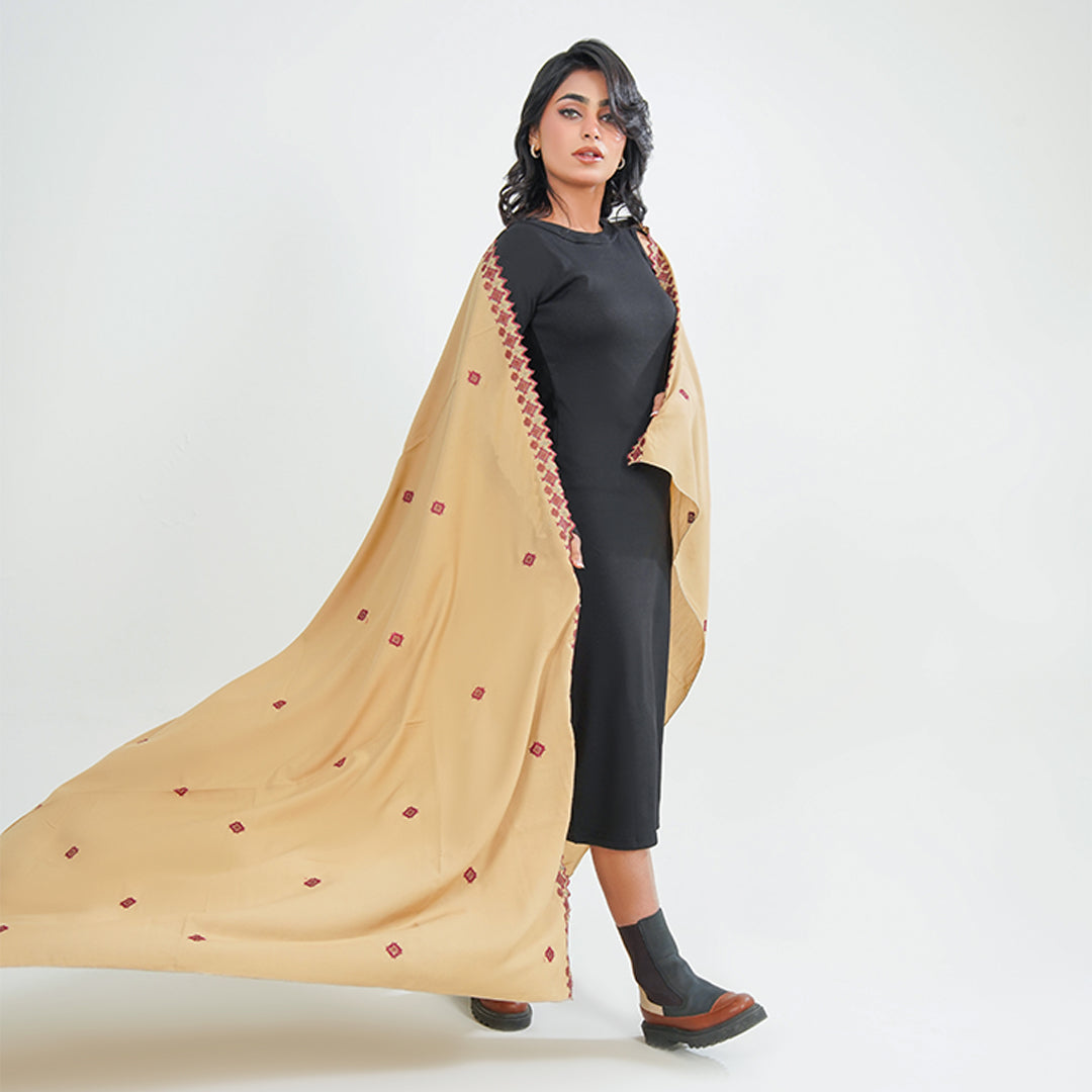 Kashmiri Summer Shawls - (Brown)