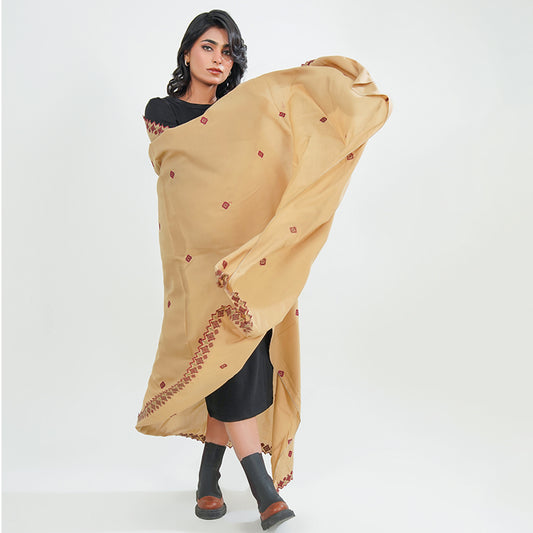 Kashmiri Summer Shawls - (Brown)