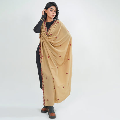 Kashmiri Summer Shawls - (Brown)