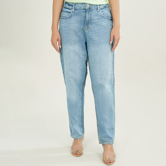 Straight Fit Light Blue Jeans