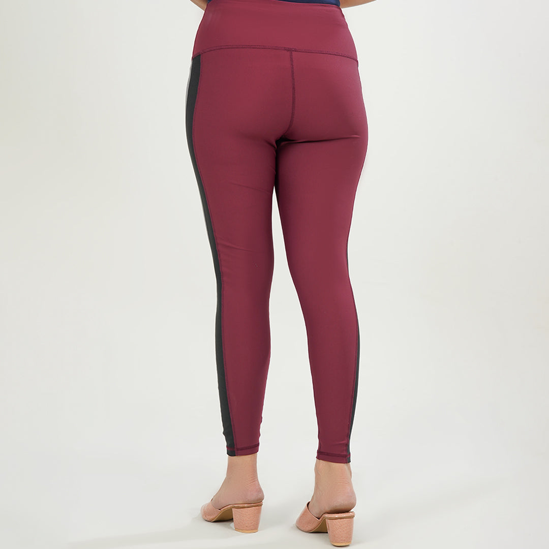 Mehroon Instinct Legging for the Women