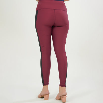 Mehroon Instinct Legging for the Women