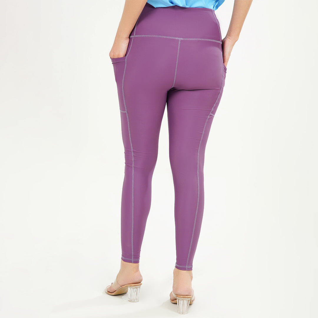 Purple Pocket Legging