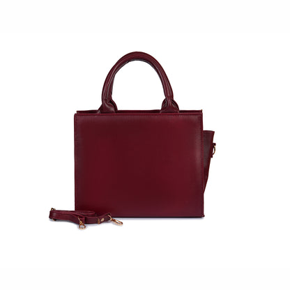 Mocha Luxe Red Bag