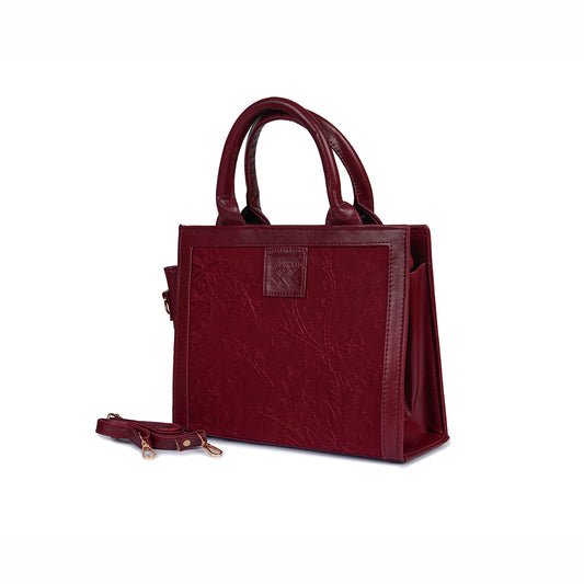 Mocha Luxe Red Bag