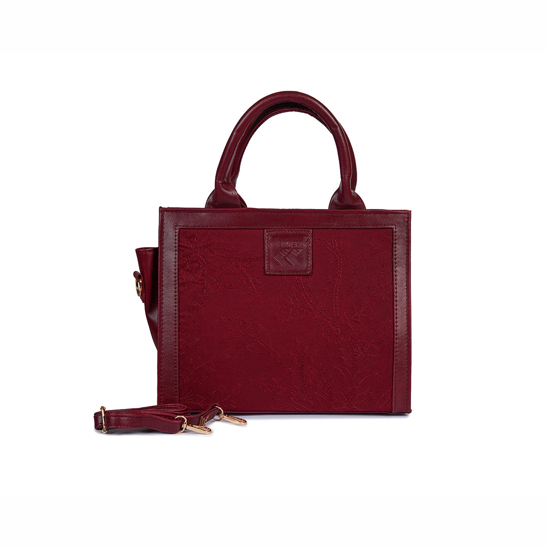 Mocha Luxe Red Bag