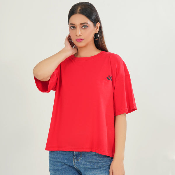 Red Oversize T-Shirt