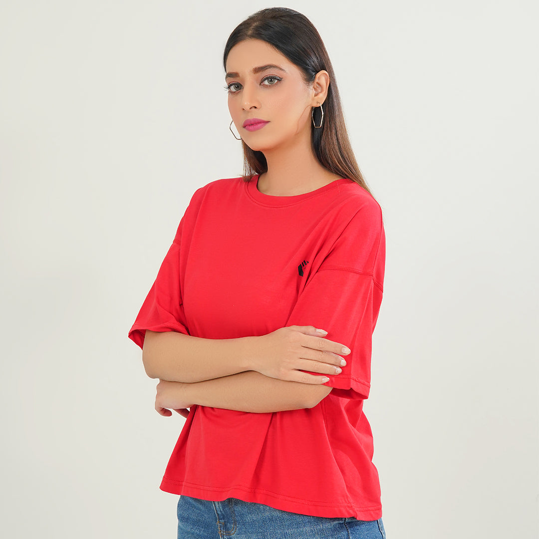 Red Oversize T-Shirt
