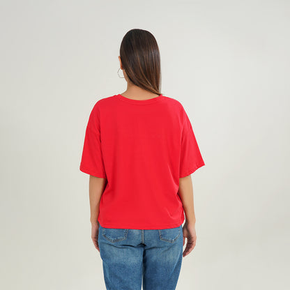 Red Oversize T-Shirt