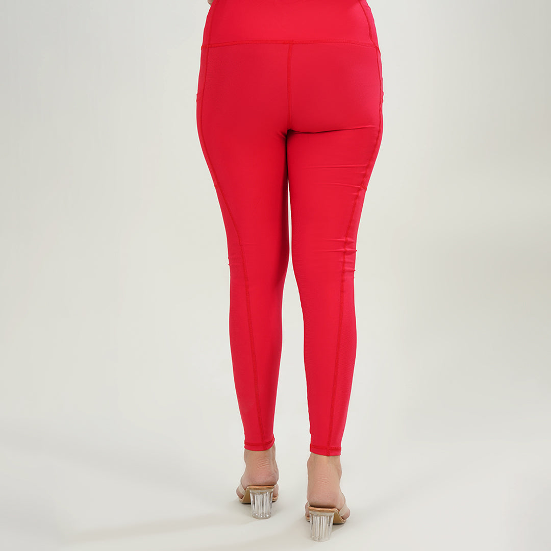 Red Pocket Legging