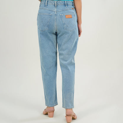 Ripped Mom Jeans in Light Blue