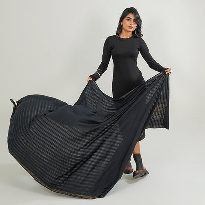 Plain Summer Stone shawls (Black)