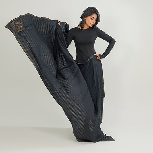 Plain Summer Stone shawls (Black)