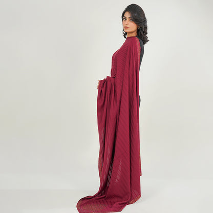 Plain Summer Stone Shawls (Mehroon)