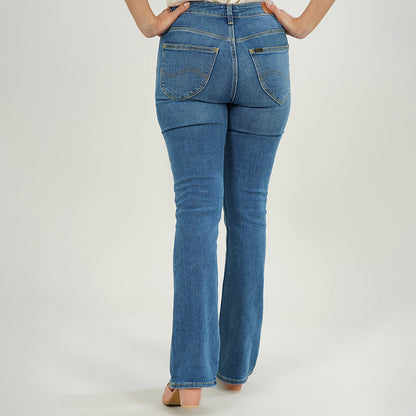 Basic Wide Leg Blue Jeans