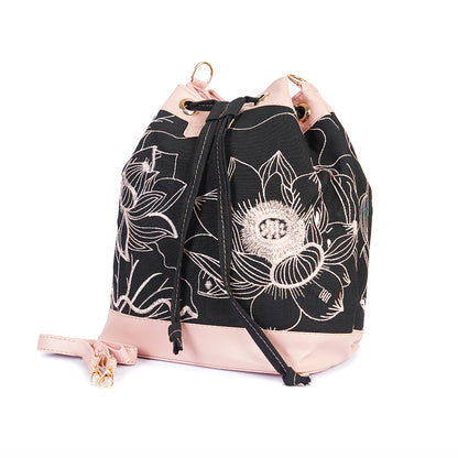 Sapphire Pink Edge Satchel Bag
