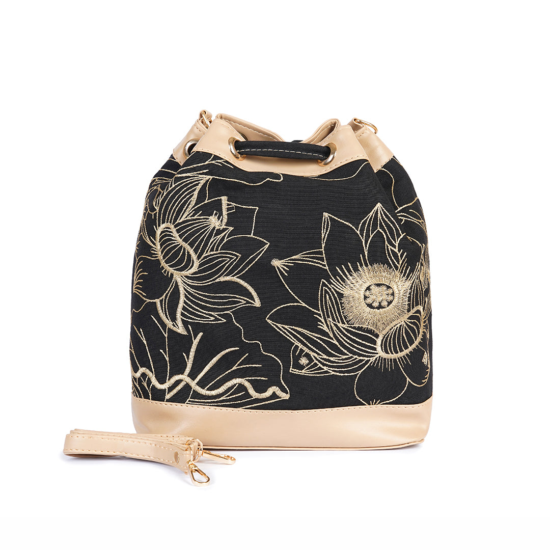 Sapphire Beige Edge Satchel Bag