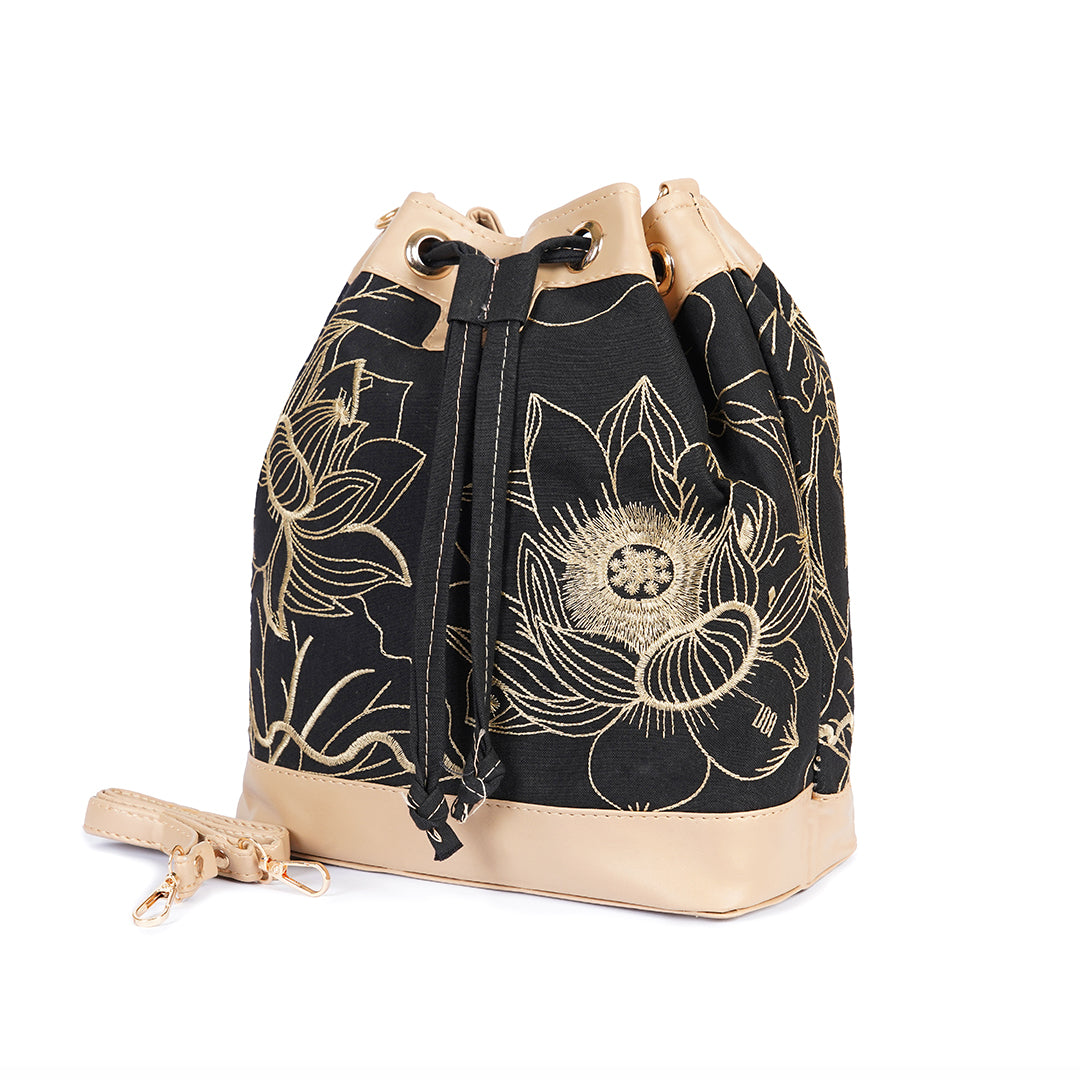 Sapphire Beige Edge Satchel Bag