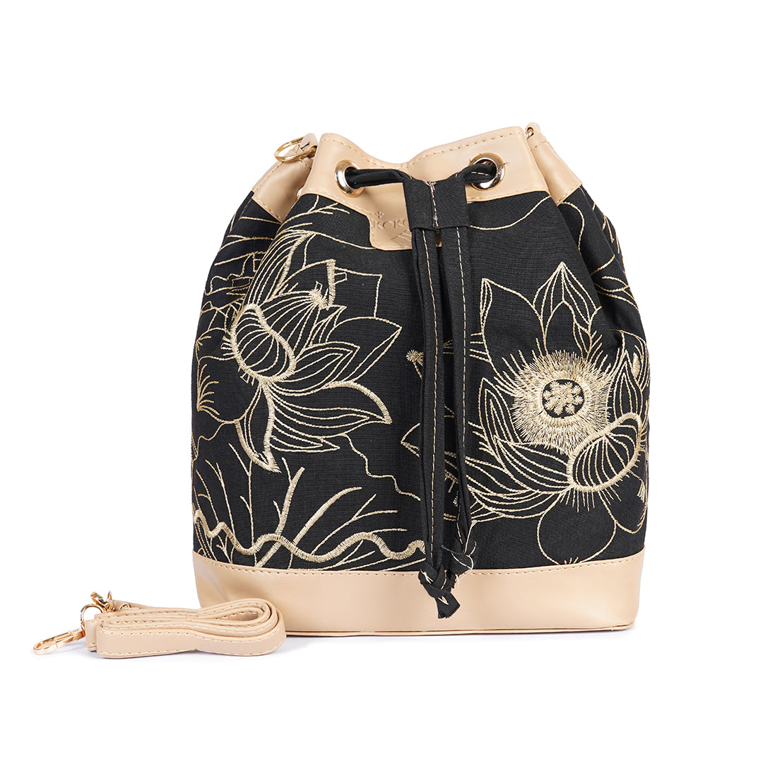 Sapphire Beige Edge Satchel Bag