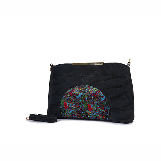 BlushBloom Bucket Black Bag