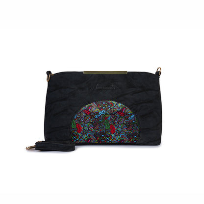 BlushBloom Bucket Black Bag