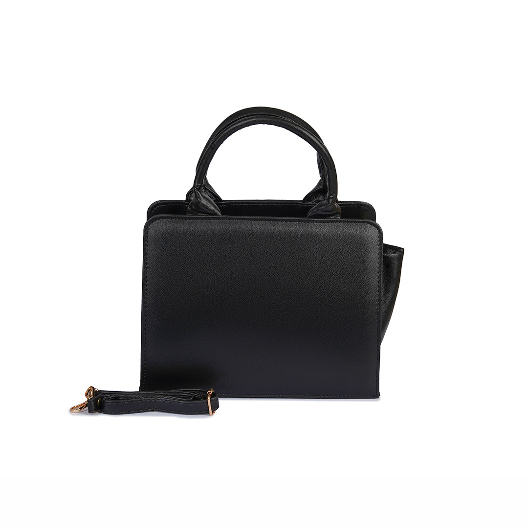 Velvet Frost Luxe Black Bag