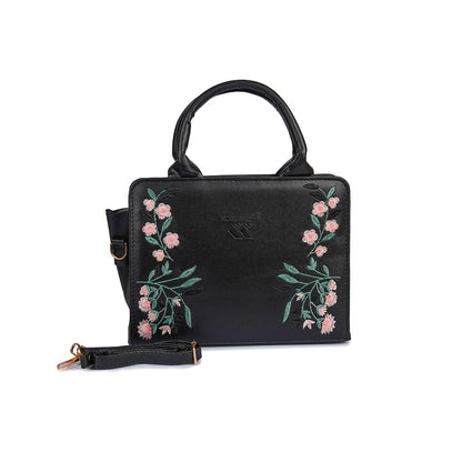Velvet Frost Luxe Black Bag