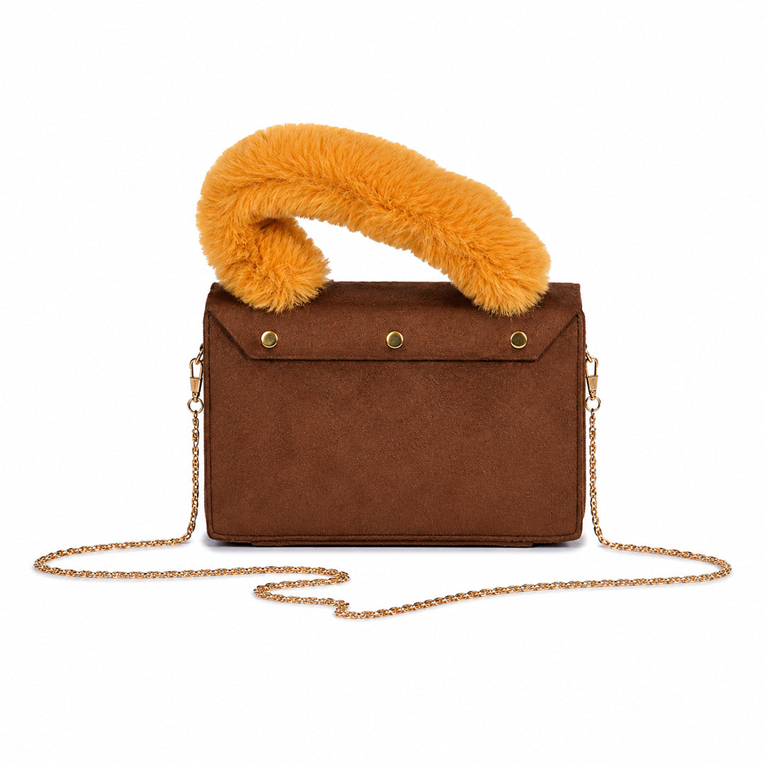 RoseWhisper Charm Camel Bag