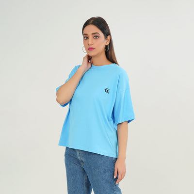 Cold Blue Oversize T-Shirt