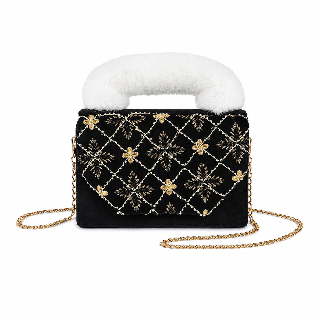 RoseWhisper Charm Black Bag