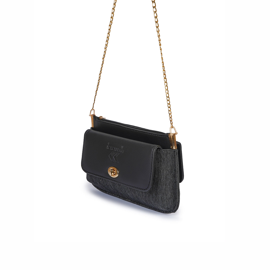 Emerald Dusk Black Clutch