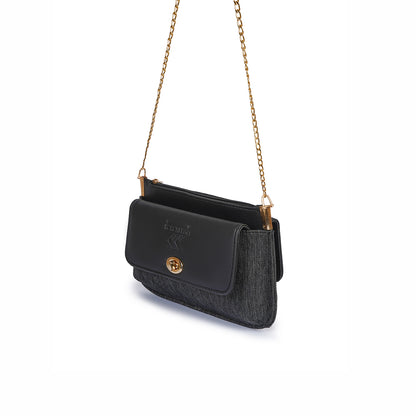Emerald Dusk Black Clutch