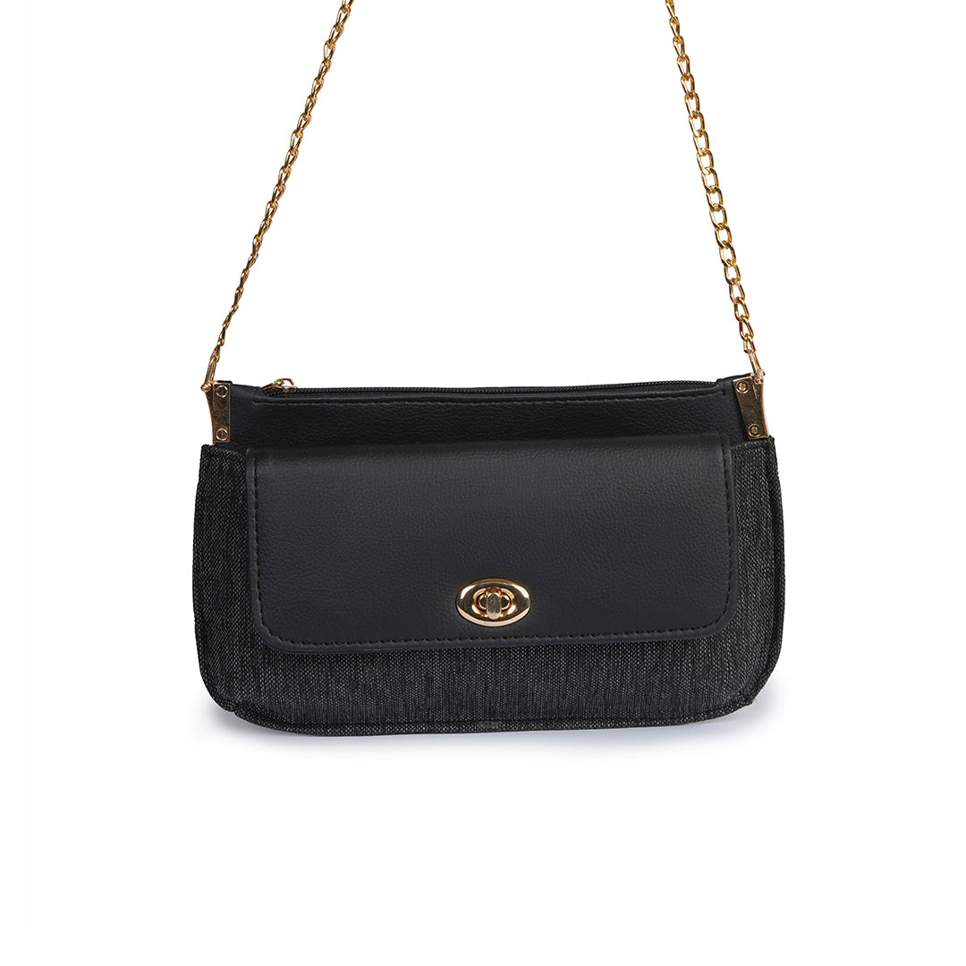 Emerald Dusk Black Clutch