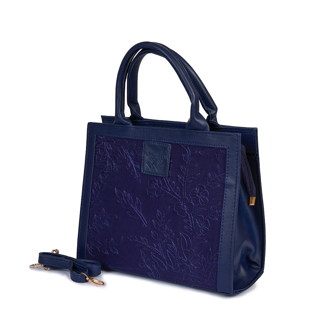 Mocha Luxe Blue Bag