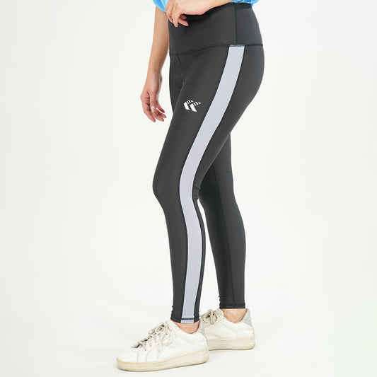 Black Grey Pannel Legging