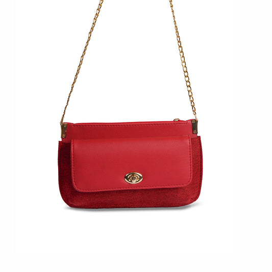 Emerald Dusk Red Clutch